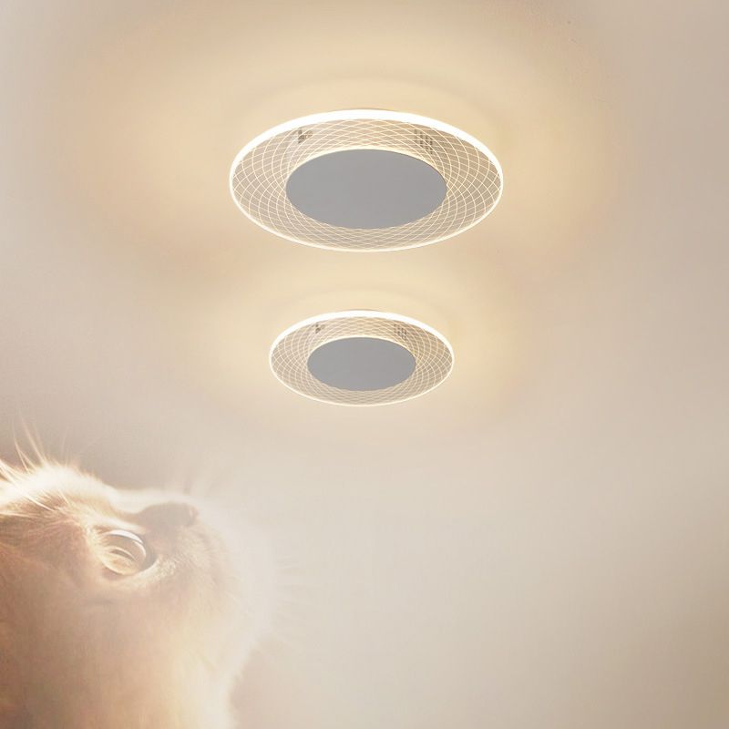 Contemporary LED Ceiling Lamp Metal Flush Mount Hallway Lighting