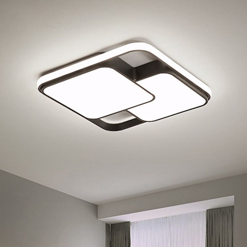 Overlapping Ceiling Flush Light Nordic Acrylic Bedroom LED Flush-Mount Light Fixture