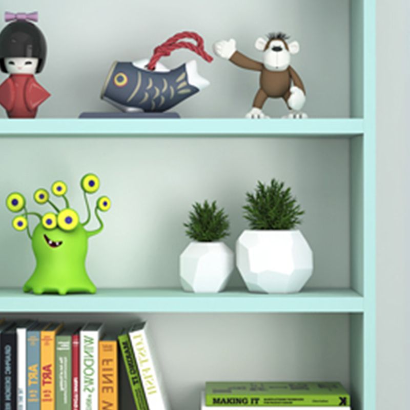 Modern Vertical Bookcase with Rectangular Shelves Wooden Floating Book Shelf for Office