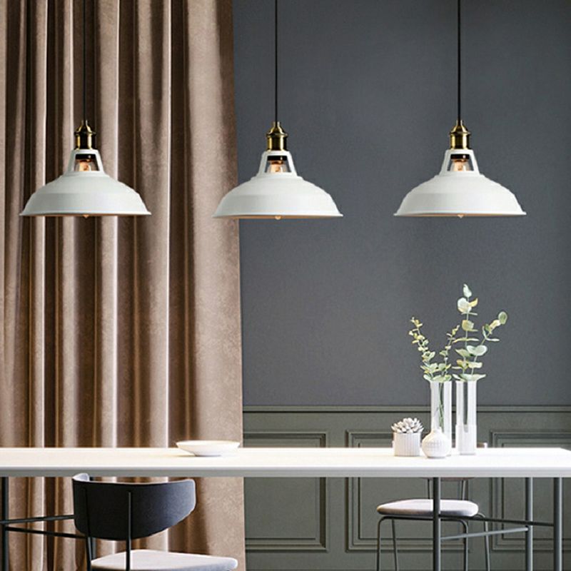 Nordic Industrial  Barn Shade Pendant Light Metal 1-Light Pendant Lighting for Restaurant