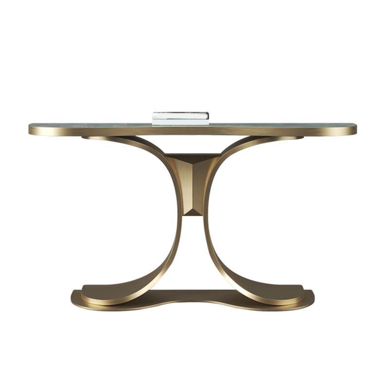 Free Form Shape Contemporary Console Table Stone Stone Console Sofa Table