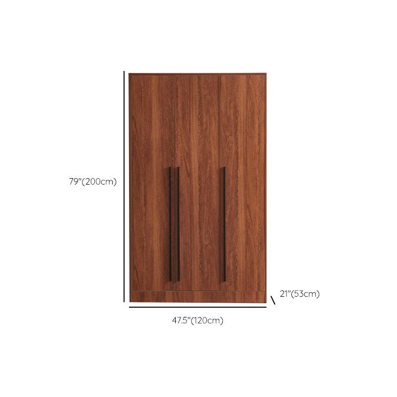 Modern Wooden Frame Armoire Freestanding Multifunctional Wardrobe