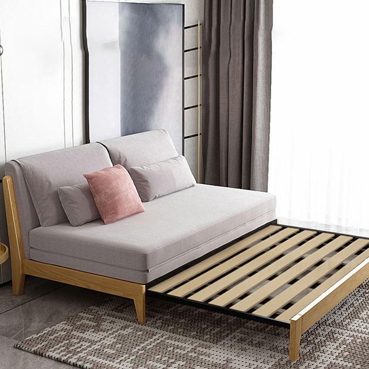 Scandinavian Armless Futon Sleeper Sofa Foldable Futon and Mattress