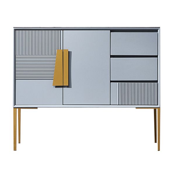 Contemporary Glam Combo Dresser Stone Storage Chest Dresser for Bedroom