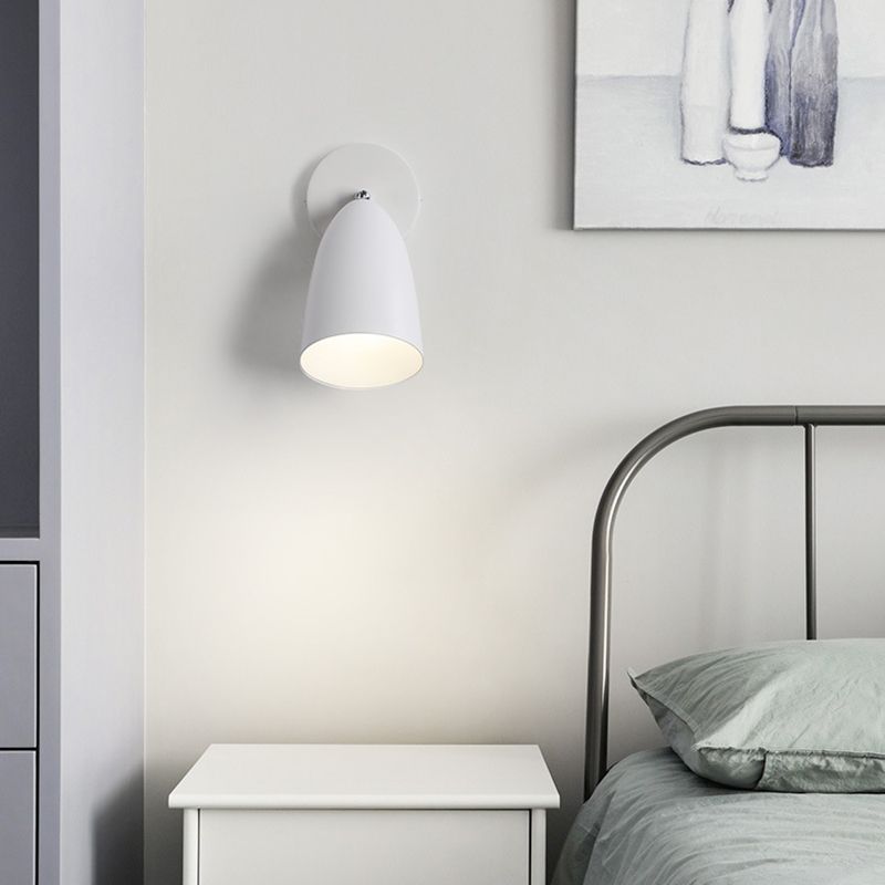 Modern Simple Shape Wall Light Sconces Metal 1 Light Wall Lighting Fixtures for Bedroom