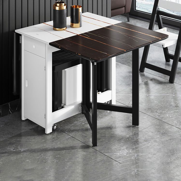 Midden-eeuwse moderne eetkamer tafel rubberwood massieve houten tafel met 4 poten