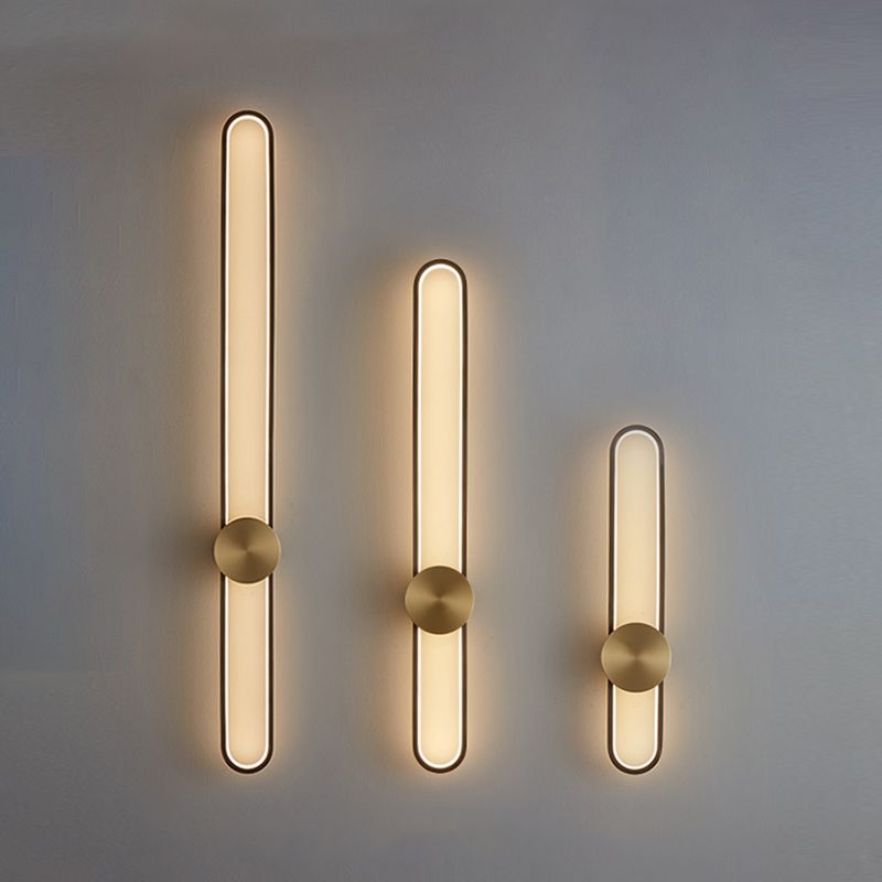 Moderne Aluminiumwandleuchte oval Form LED Wandleuchten für Wohnzimmer Schlafzimmer