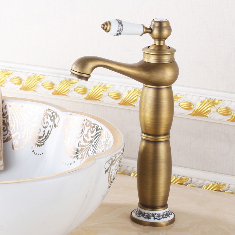 Country Wide Spread Bathroom Faucet Vintage Vanity Sink Faucet