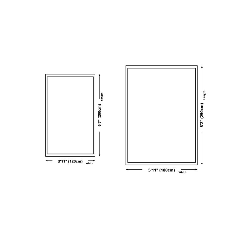 Modern Area Carpet Geometric Area Rug Polyester Home Decor Carpet with Non-Slip Backing