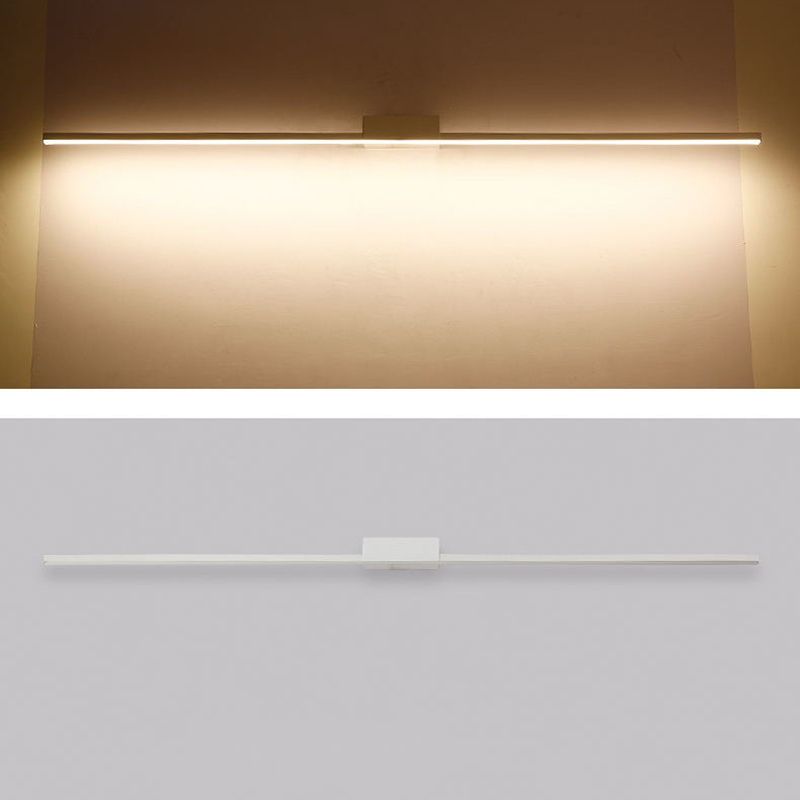 Luces de espejo de tocador lineal LED estilo de tocador de metal moderno para baño
