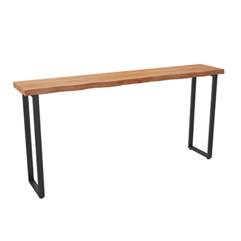 Pine Wood Bar Dining Table Modern Rectangle Bar Table  for Milk Tea Shop Balcony