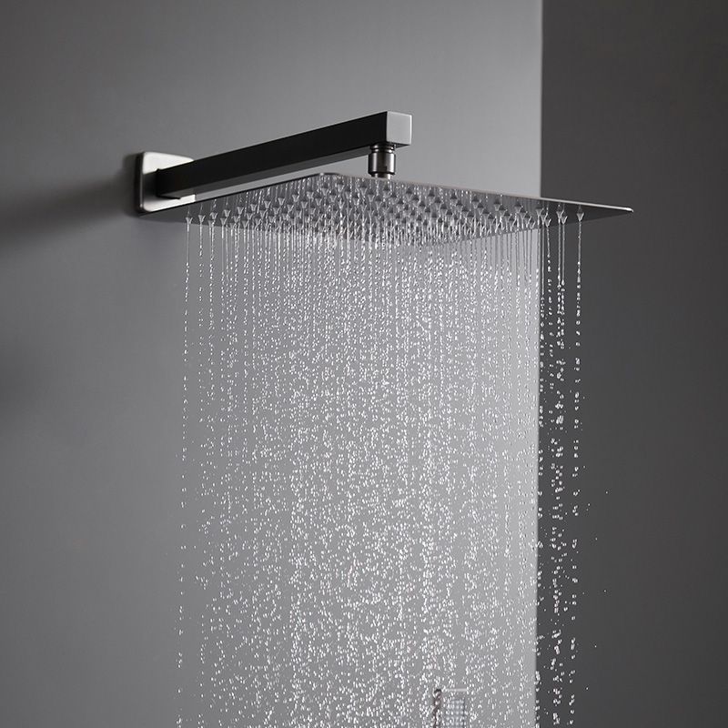 Modern Solid Color Shower Set Adjustable Spray Pattern Shower Head Combo