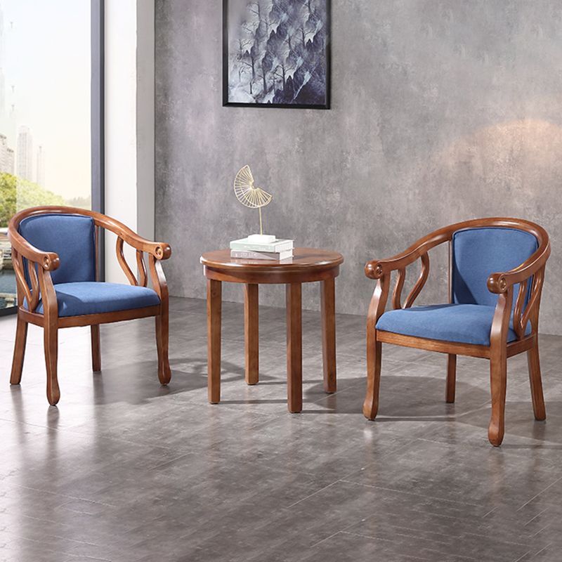 Juego de sillas tradicionales de madera de fresno, sillas de comedor de cocina con brazo trasero sólido