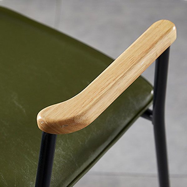 El respaldo sólido que cena el hogar de cuero de las sillas del brazo cena los sillones con las piernas del metal