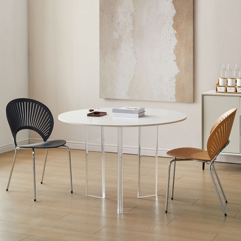 Modern Stone Table Round 3 Legs Base Dining Table for Kitchen