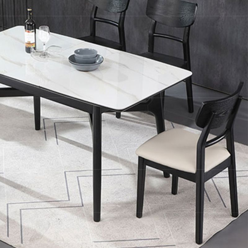Silla de comedor industrial de madera, escalera, silla lateral trasera para cocina
