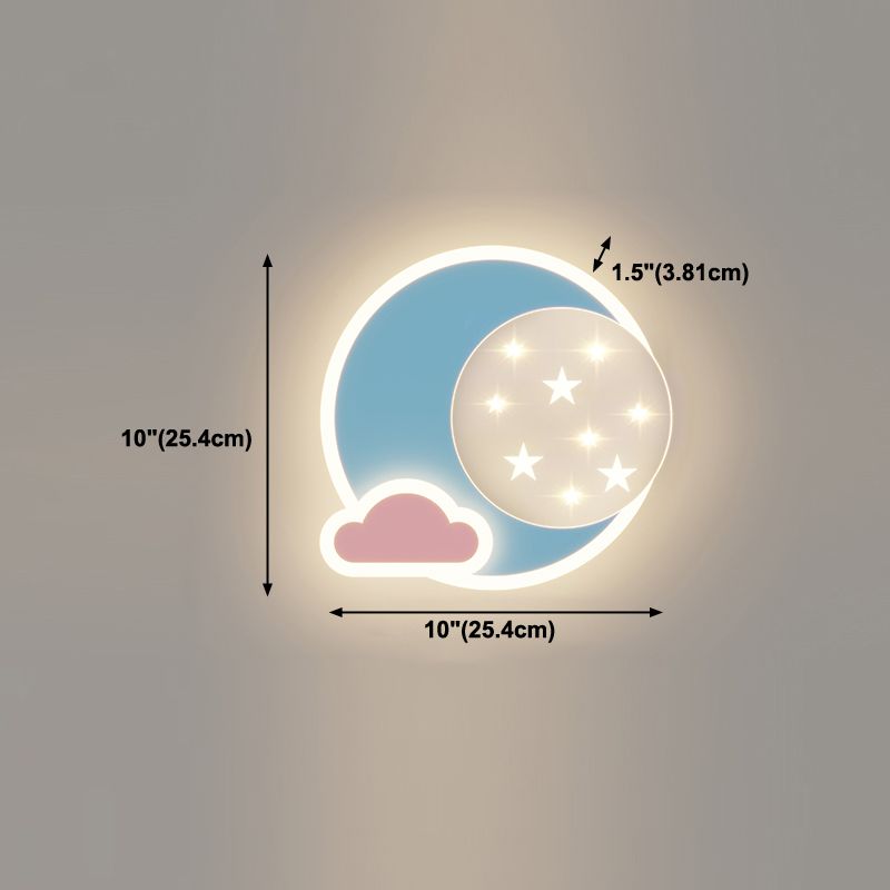 Modern Style Geometric Wall Mounted Light Metal 1 Light Wall Mount Light Fixture