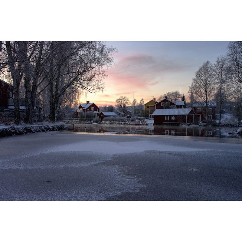 Eco-friendly Wall Mural Wallpaper Town Scenery Photography Sitting Room Wall Mural