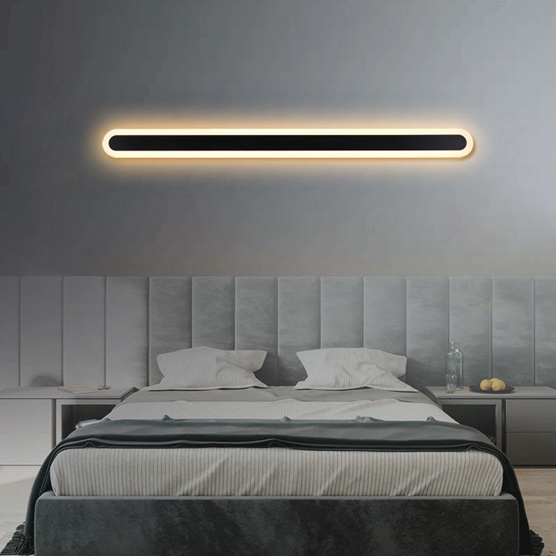 Lineare Form Metall Wandleuchte moderne Stil 1-Licht-Wandbeleuchtung