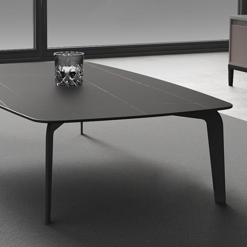 Rectangular Slate 4 Legs Coffee Table 16.5" High Stone 1 Single Cocktail Table