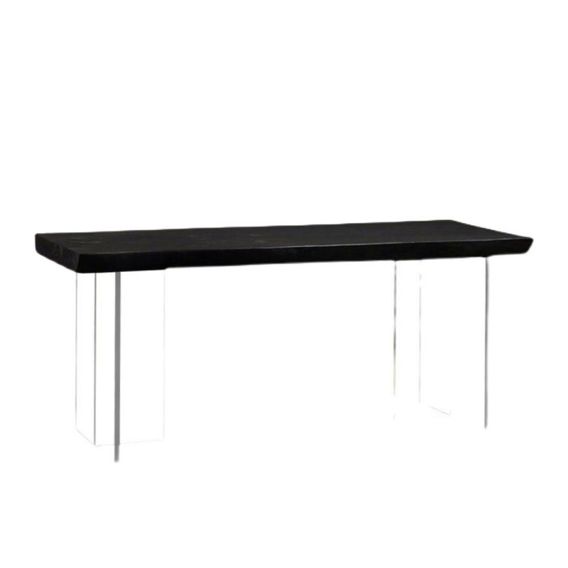 Modern Black Wood Dining Table Specialty Dining Table for Kitchen