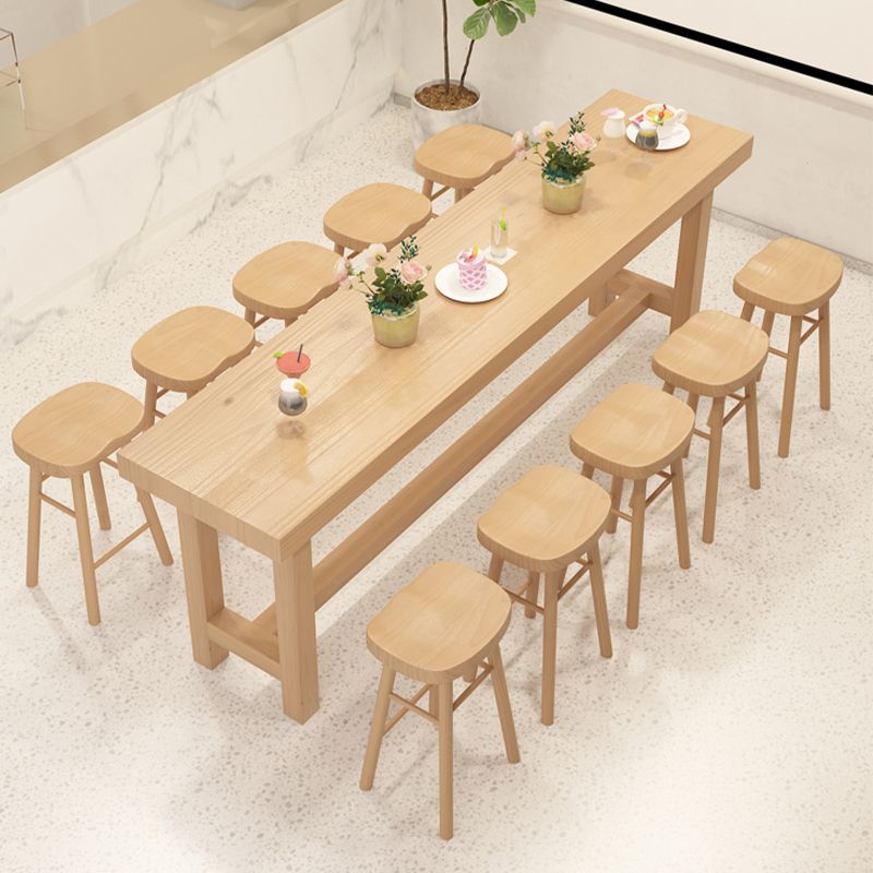 Modern Wooden Bar Counter Table Rectangle Bar Counter Table for Home