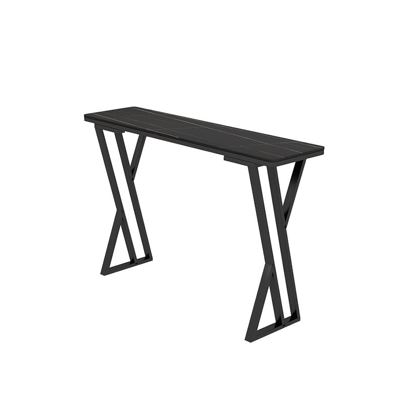 Modern Style Stone Bar Table Set 1/2/5 Pcs Rectangular Pub Set for Indoor