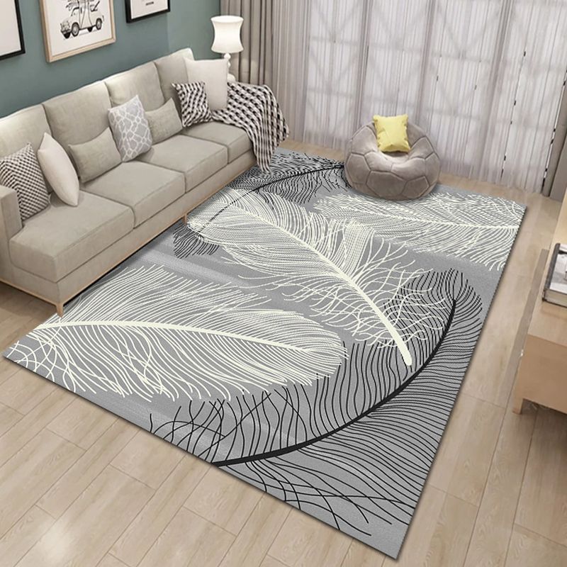 Hedendaags gebied Teken Samenvatting Patroon Funky Rug Polyester Niet-slip tapijt voor woonkamer