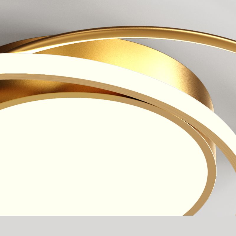 Nouveau Plafonnier LED encastré en fer moderne, forme ronde, plafonnier pour chambre à coucher,