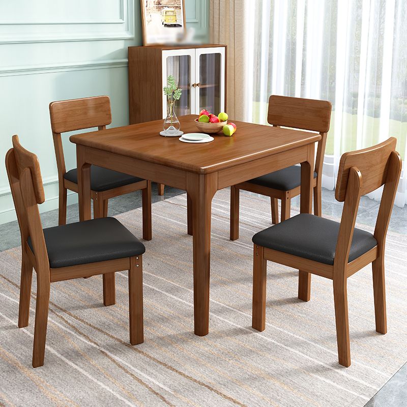 Industrial Wood Open Back Dining Side Chair 15'' Wide Indoor Dining Chair