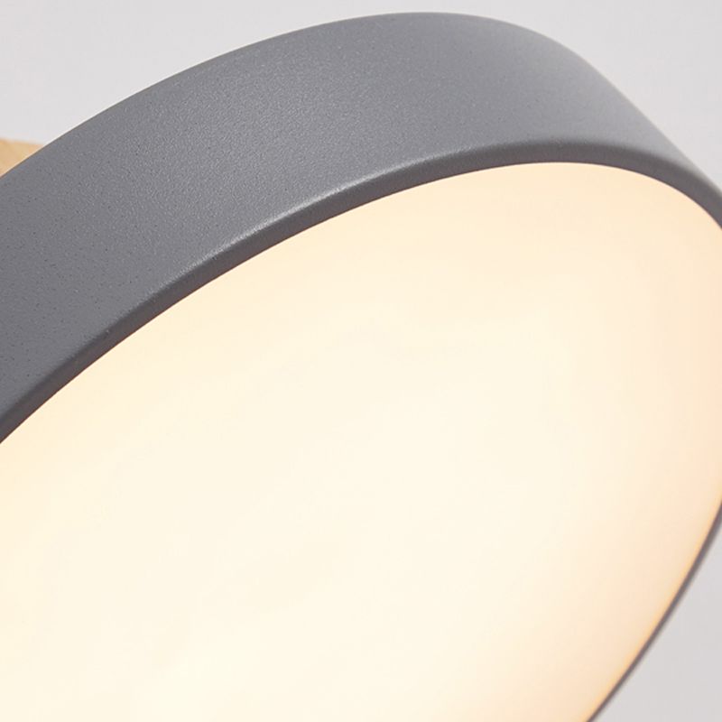 Forme de gâteau ronde Éclairage suspendu moderne Macaron Style Metal 1 Pendant léger