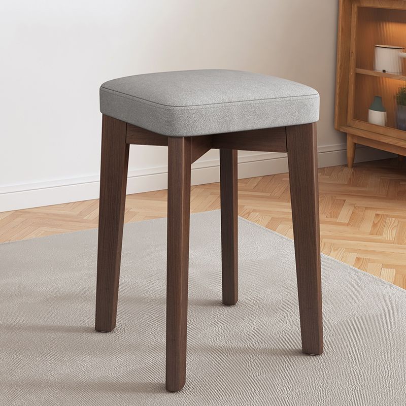 Modern Leather Ottoman Water Resistant Standard Square Chair Ottoman