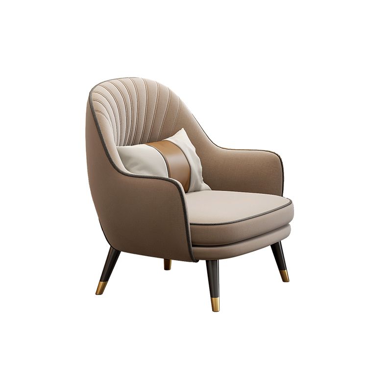 Velvet Accent Armchair 21.65" Wide Arms Included Chair for Living Room