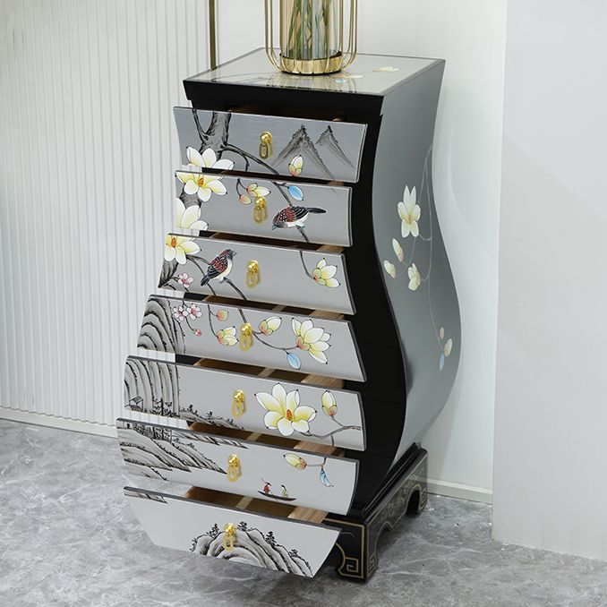 Classic Glam Storage Chest Solid Wood Dresser , 13.26 Inch Width