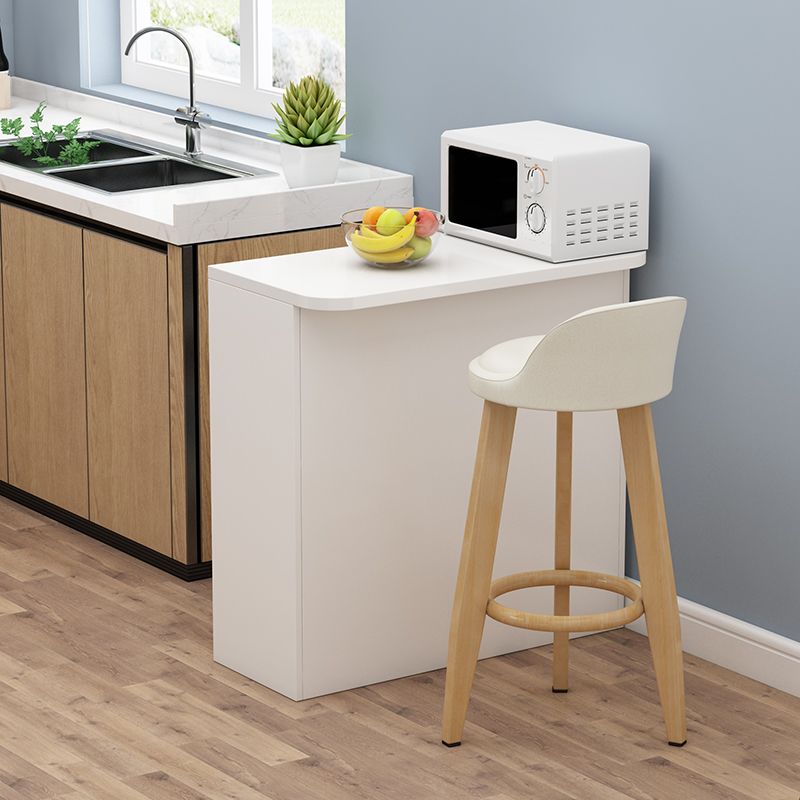 Matte Finish Pub Table Manufactured Wood Indoor Bistro Table