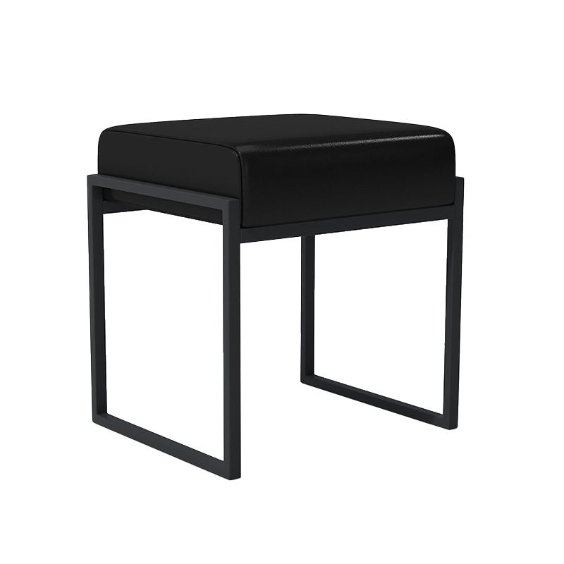 Modern Faux Leather Ottoman Pure Color Waterproof Rectangle Chair Ottoman