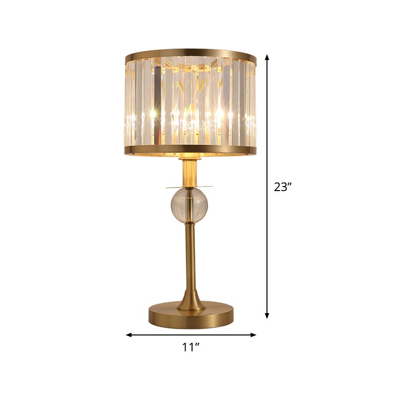 Accendi per tamburi Modern Crystal Crystal 1 Testa Lampada per soggiorno per soggiorno per soggiorno