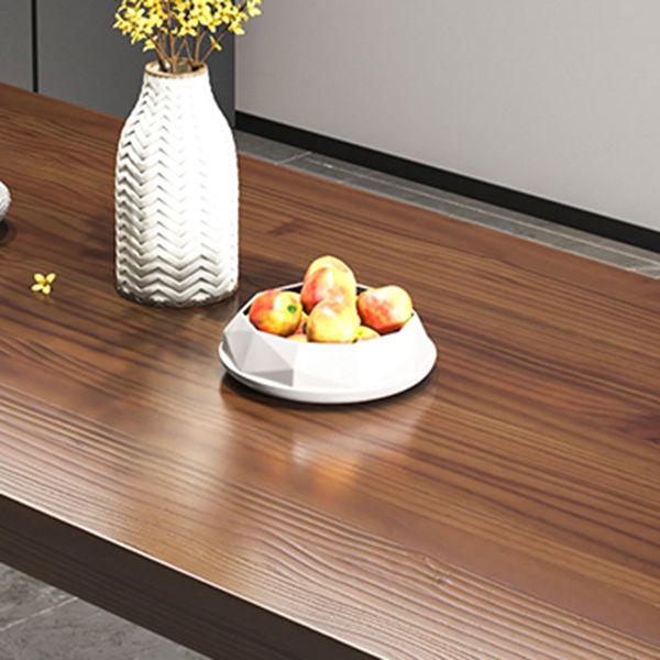 Industrial Dining Table Set 1/3/5/7 Pcs Solid Wood Dining Table and Cow Horn Chairs