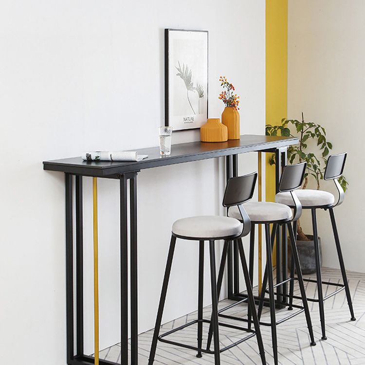 1/2/4/7 Pieces Modern Rectangular Pub Table Set Sintered Stone Top Bistro Table Set