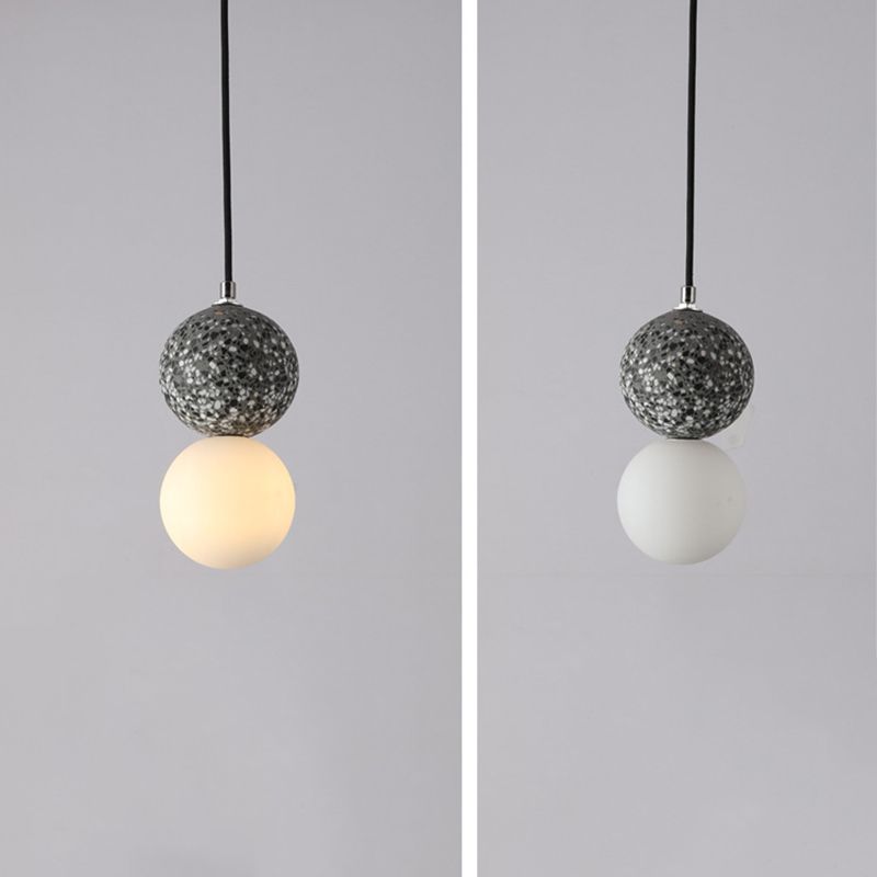 Zementkugelförmiger Anhänger Light Kit Nordic Style Suspension Anhänger Licht für Schlafzimmer