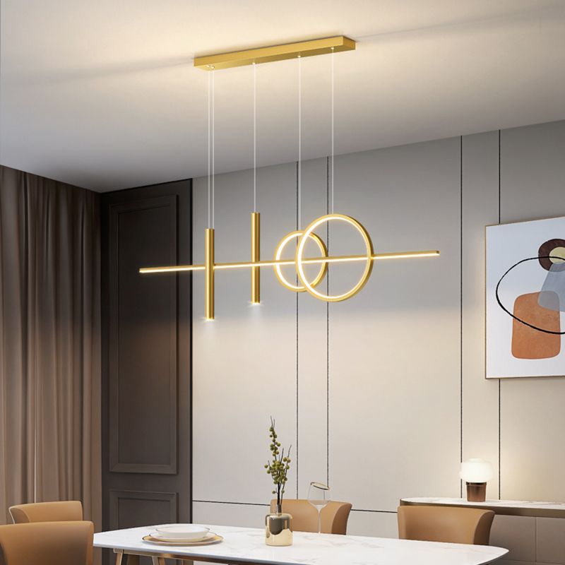 Lámparas de lámparas de geometría de geometría moderna de lámparas LED LED de 5 cabezas