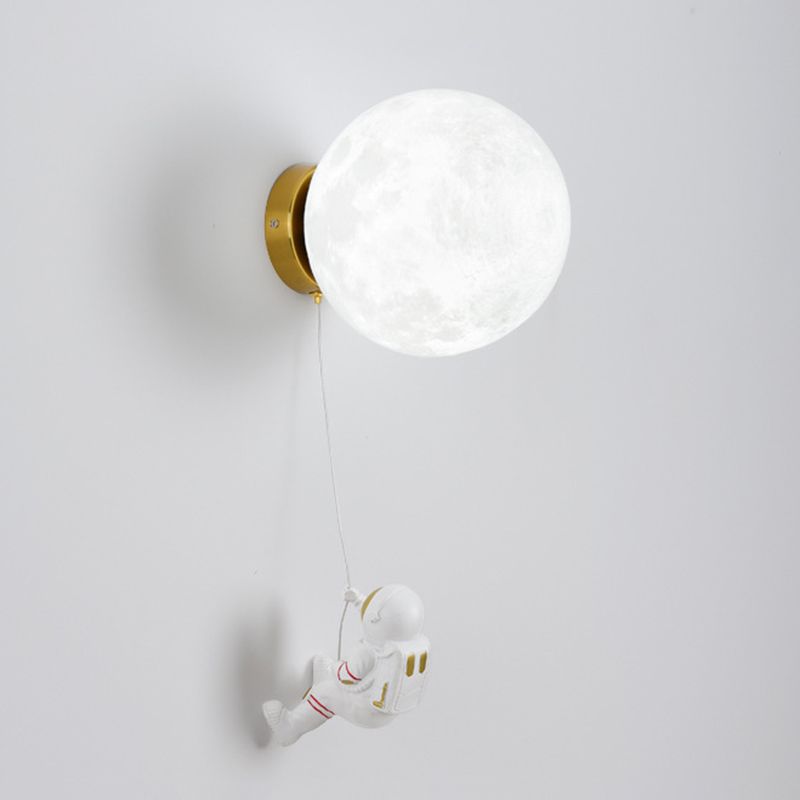 Globe Wall Lighting Modern Plastic 1 Light Wall Sconces for Children