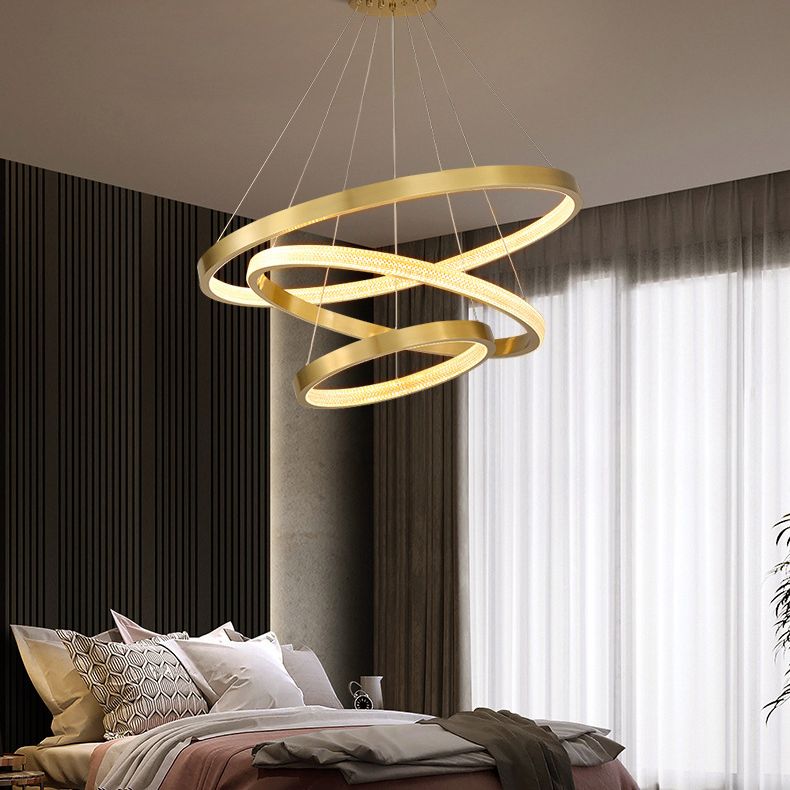 Simplicity Multi-Layer Suspended Lighting Fixture Acrylic Hanging Ceiling Fixture for Restaurant