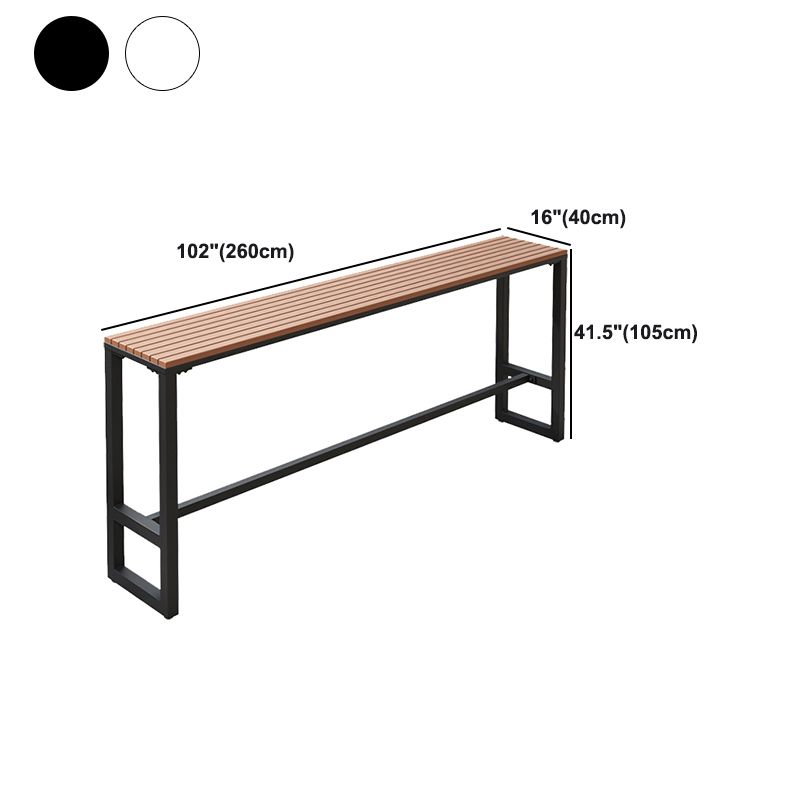 Outdoor 42-inch Height Bar Table Industrial Style Wood Bar Table