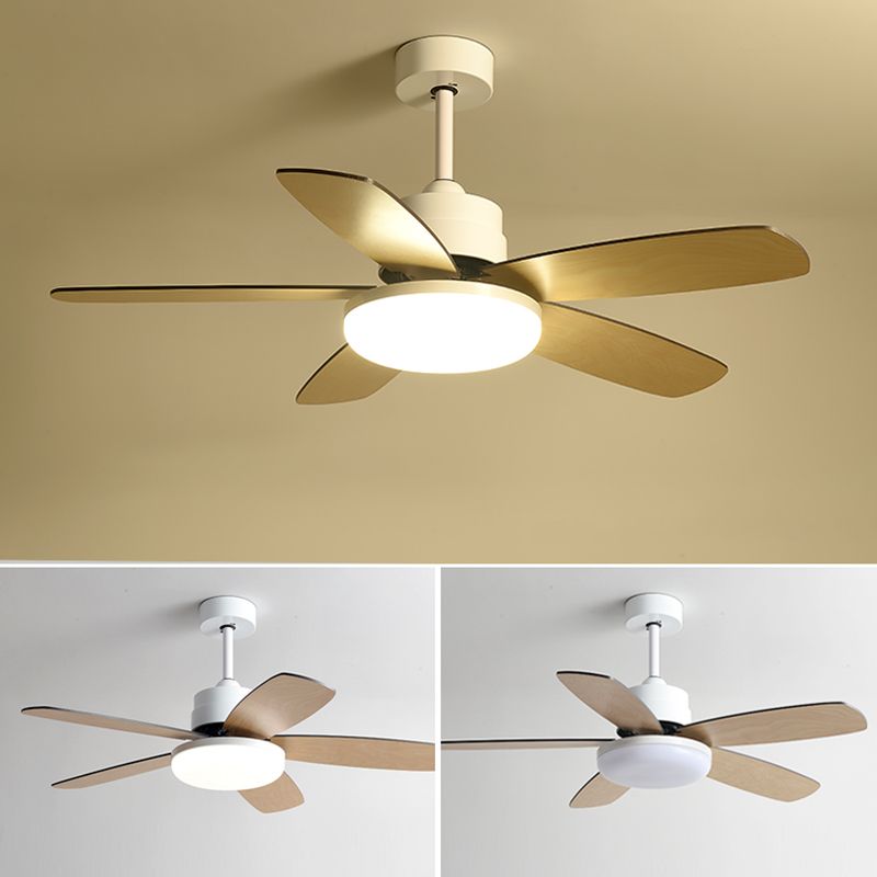 Unique Shape Metal Ceiling Fan Light Kids Style 1-Light Ceiling Fan Lamp for Living Room