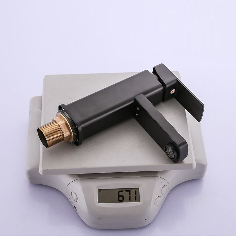 Industrial Bathroom Faucet Stainless Steel Lever Handles with Water Hose Vessel Faucet