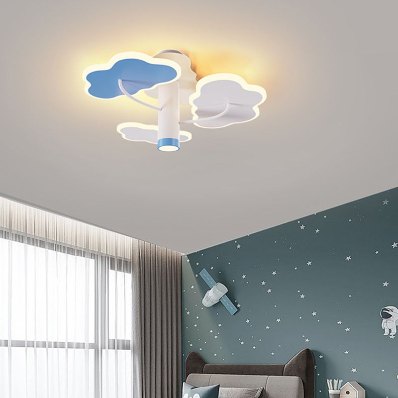 Modern Children Ceiling Light LED Ceiling Mount Light with Acrylic Shade for Kid's Room