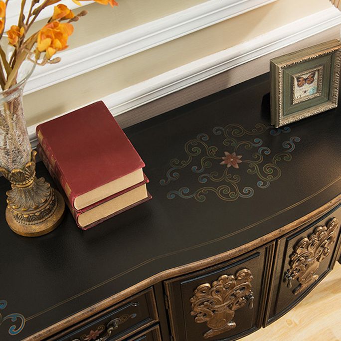 Rectangle Shape Contemporary Console Table Wood Console Sofa Table for Hall