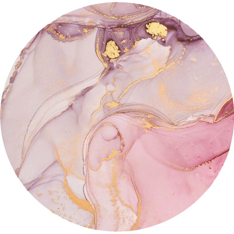 Modern Marble Print Watercolor Rug Multi Colored Polyester Rug Non-Slip Backing Washable Stain Resistant Carpet for Home