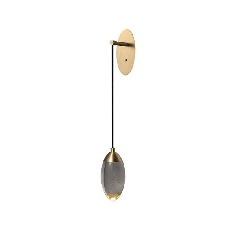 Crystal Teardrop Wall Sconce Lights Modern Style 1 Light Wall Mounted Light Fixture